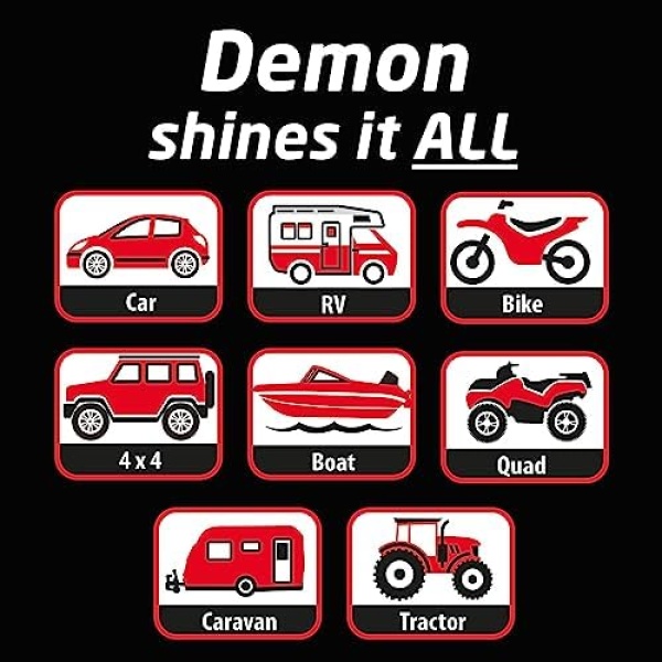 CarPlan Demon Tyres, Instant Tyre Shine, Refill 5 Litre (Pack of 1) - Image 5