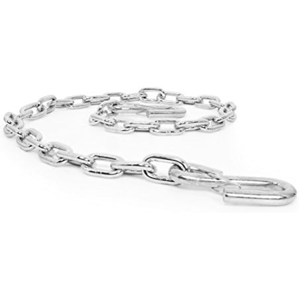 Camco Heavy Duty Steel 48 inch Safety Chains with Spring Hooks - Secures Tow - Image 2