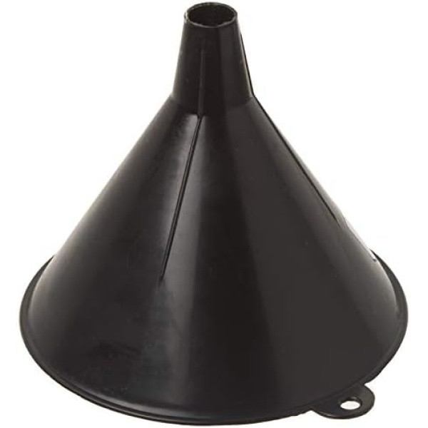 LUMAX LX-1602 Black 16 oz. (480 mL) Plastic Funnel, Flexible - Image 3