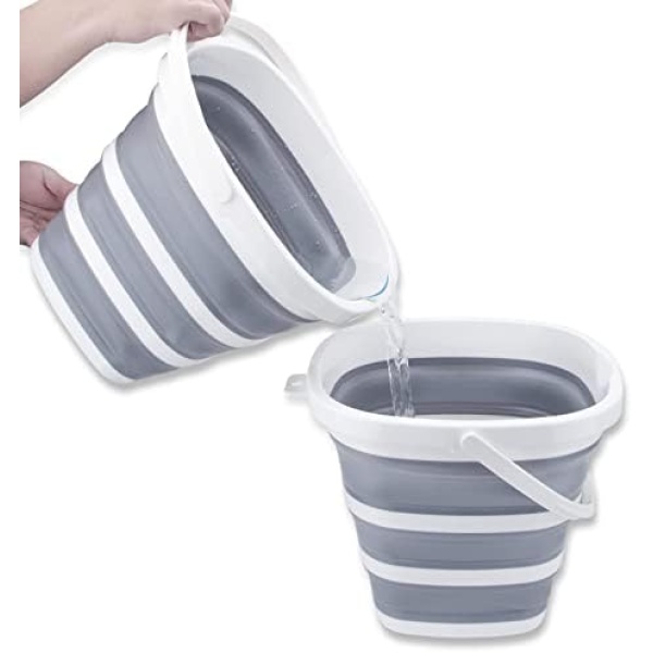 Craftend Collapsible Bucket 10L 2.6 Gallon Cleaning Bucket Mop Bucket Folding - Image 6