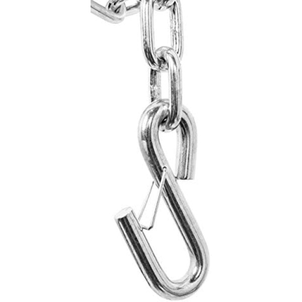 Camco Heavy Duty Steel 48 inch Safety Chains with Spring Hooks - Secures Tow - Image 4