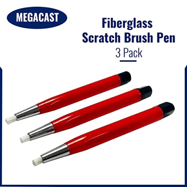 Megacast Fiberglass Scratch Brush Pen - 3 Pack - Jewelry, Watch, Coin Cleaning - Image 5