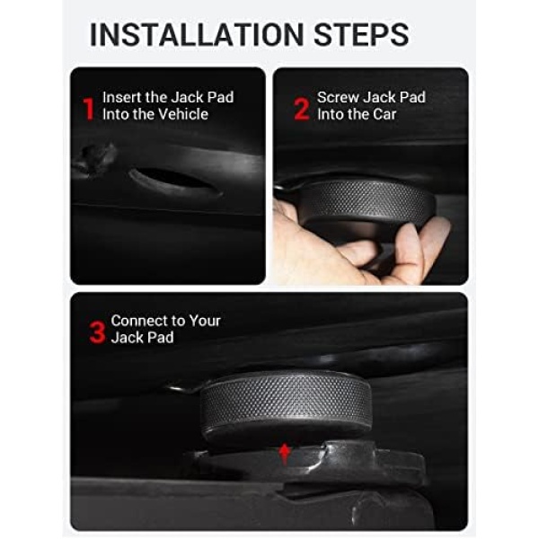 BASENOR Tesla Model 3/Y/S/X Jack Pad Lifting Pucks Jack Lift Pad Adapter Tool - Image 8