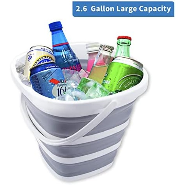 Craftend Collapsible Bucket 10L 2.6 Gallon Cleaning Bucket Mop Bucket Folding - Image 7