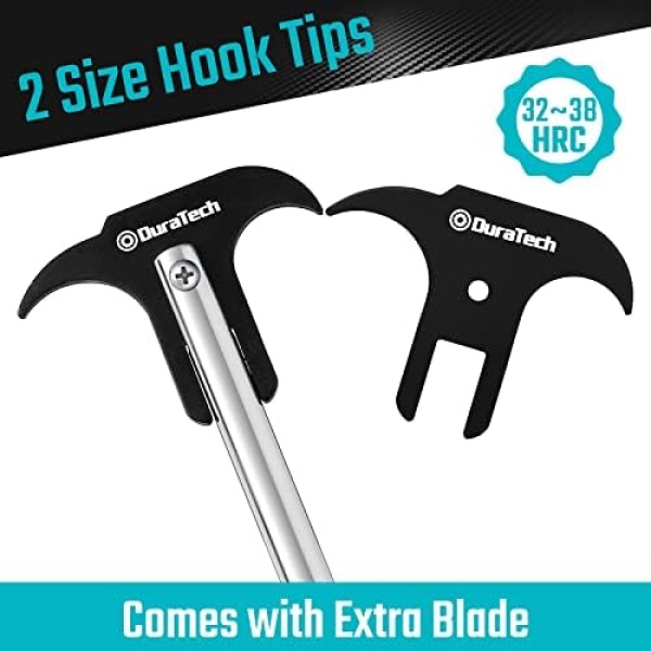 DURATECH Seal Puller with Extra Blade, Heat Treated Steel, Dual Hook Tips - Image 2