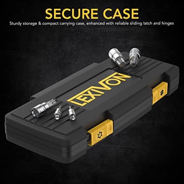 LEXIVON Master TORX Bit Socket Set, Premium S2 Alloy Steel | Complete 34-Piece - Image 3