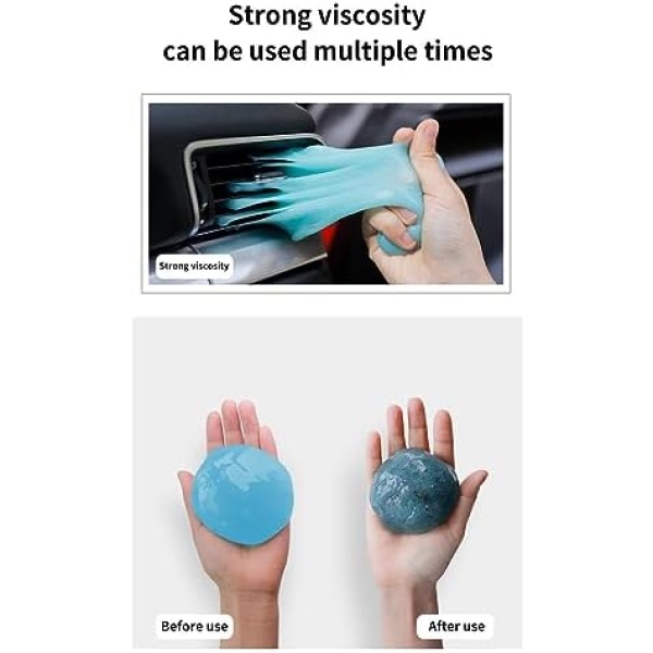 Multifunction Cleaning Gel, Universal Dust Cleaner, Car Cleaning Gel - Image 7