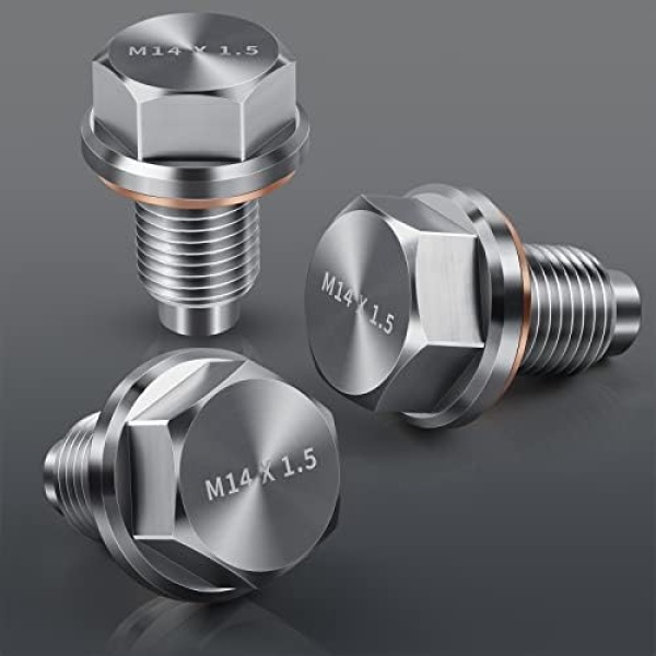M14 x1.5 Magnetic Oil Drain Plug Stainless Steel Oil Pan Drain Bolt - Image 7