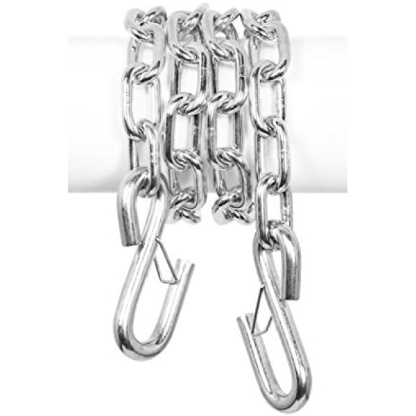 Camco Heavy Duty Steel 48 inch Safety Chains with Spring Hooks - Secures Tow - Image 3