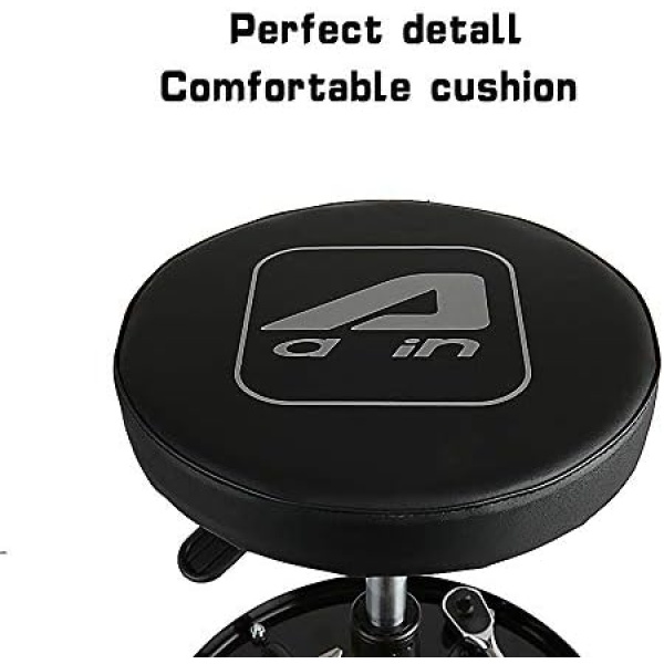Aain LT2A Heavy-Duty Adjustable Mechanic's Roller Seat Adjustable Rolling Stool - Image 6