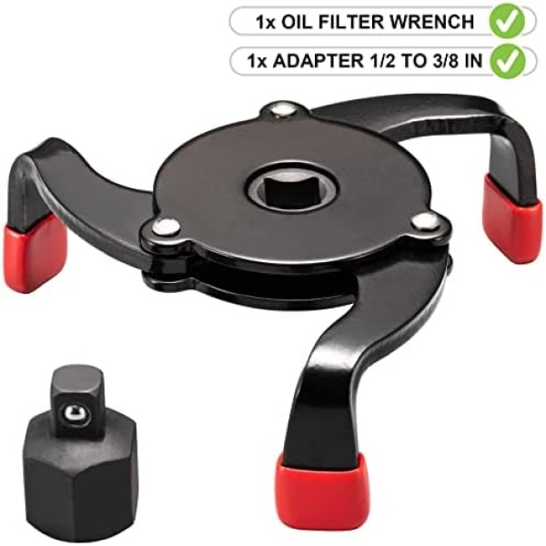 Eastyard Universal Oil Filter Wrench Adjustable 3 Jaw Oil Filter Removal Tool - Image 7
