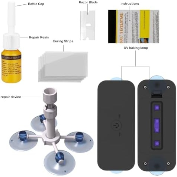Windshield Repair Kit, Windshield Crack Repair for Chips and Cracks - Image 4