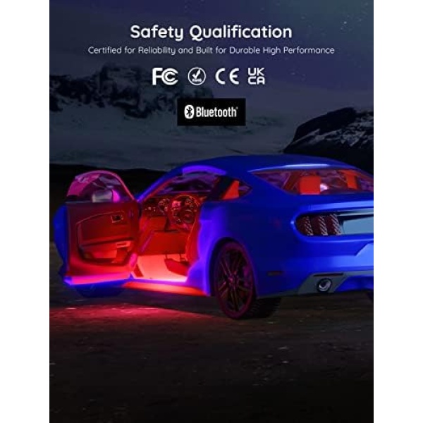 Govee Interior Lights for Car, App Control Smart Car Lights with DIY Mode - Image 3