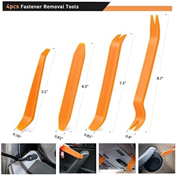 GOOACC 240 Retainer clips+5 fastener Remover Car Plastic Rivets Fasteners Push - Image 6