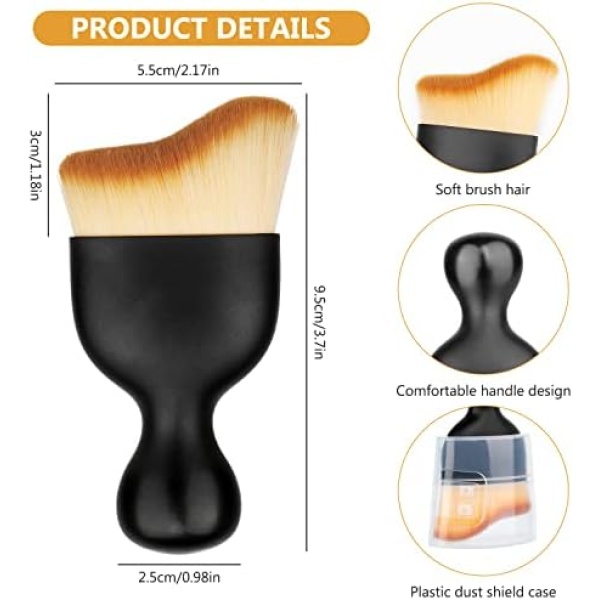 Rednow Car Interior Cleaning Tool Brush with Cover,Car Brush Car Detailing Brush - Image 3