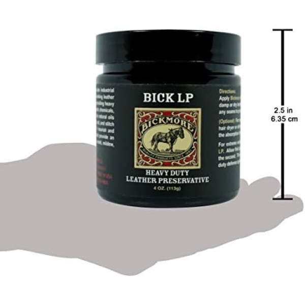 Bickmore Leather Conditioner, Scratch Repair Bick LP 4oz - Heavy Duty LP Leather - Image 6