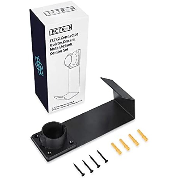LECTRON EV Charger Nozzle Holster Dock and J-Hook Combination for J1772 - Image 6