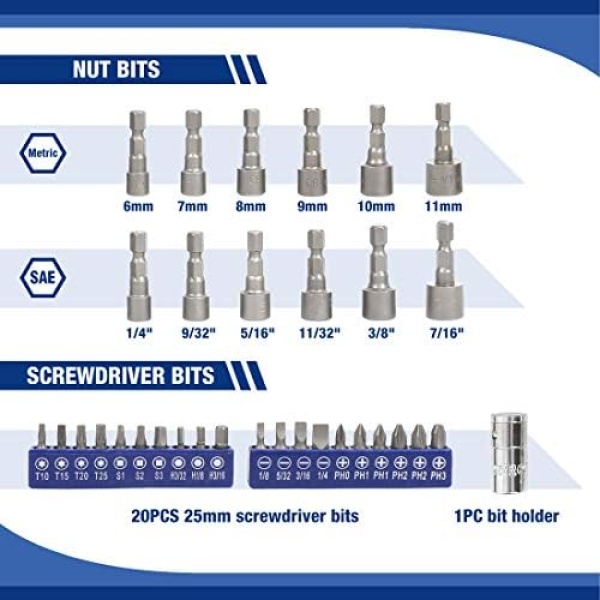WORKPRO 70-Piece 1/4" Drive Socket Set with Quick-Release Ratchet - Image 3