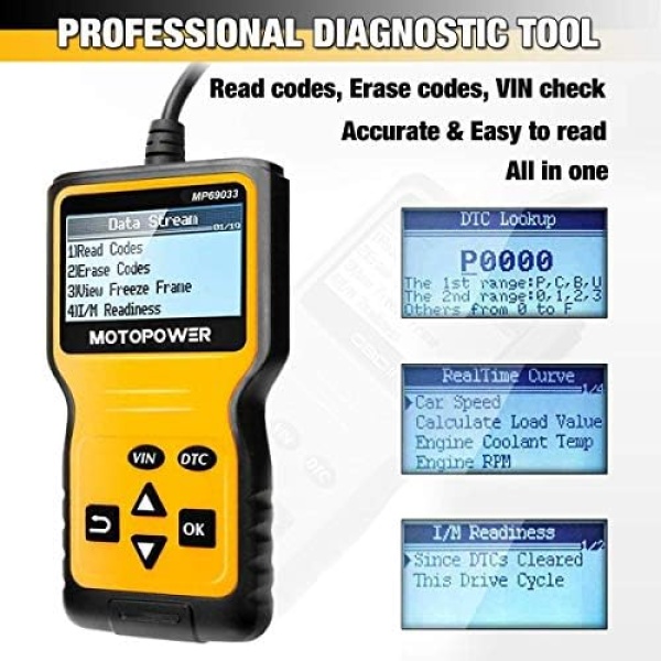 MOTOPOWER MP69033 Car OBD2 Scanner Code Reader - Image 4