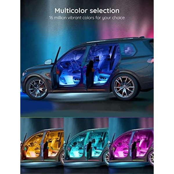 Govee Interior Lights for Car, App Control Smart Car Lights with DIY Mode - Image 4