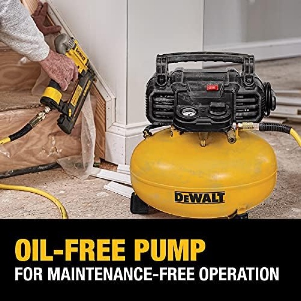 DEWALT Pancake Air Compressor, 6 Gallon, 165 PSI (DWFP55126) - Image 6