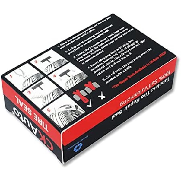 CKAuto 30pcs 4" Black Tire Repair Strings, Automotive Tool Tire Repair Plugs - Image 5