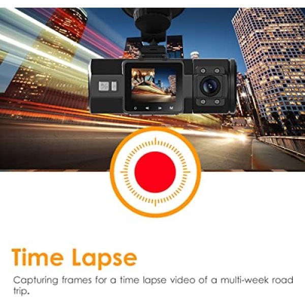 VANTRUE N2 Pro 2.5K Front and Inside Dash Camera for Uber, 1440P - Image 7