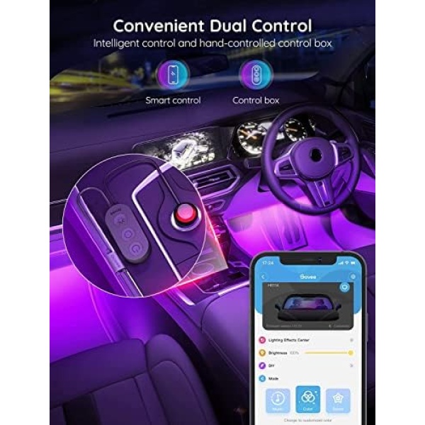 Govee Interior Lights for Car, App Control Smart Car Lights with DIY Mode - Image 8