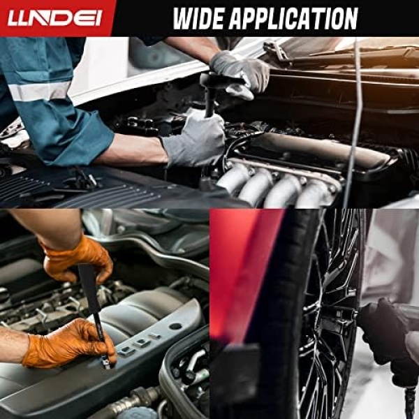 LLNDEI 3/8”Drive Impact Socket Set,Standard SAE(5/16 to 3/4-Inch) Metric - Image 7