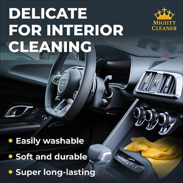 Premium Shammy Cloth for Car Drying - (26”x17”) - Super Absorbent Reusable - Image 5
