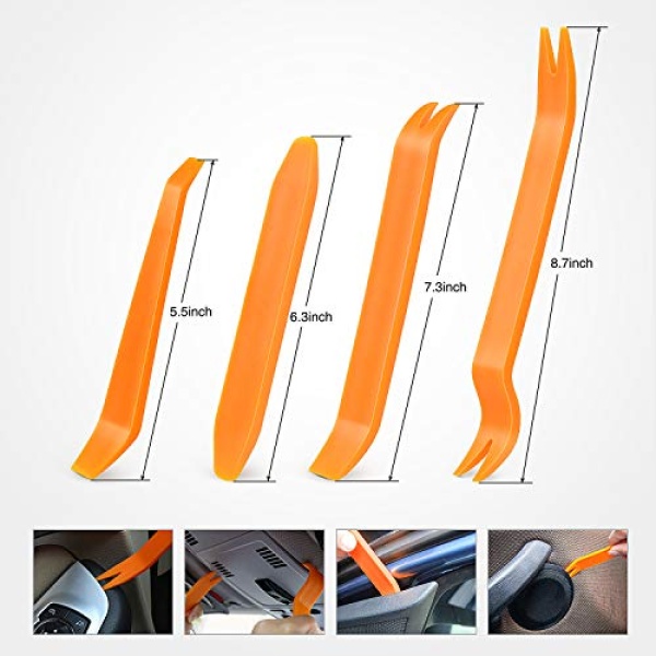 Nilight - CL-86 635Pcs Car Push Retainer Clips-16 Most Popular Sizes Nylon - Image 4