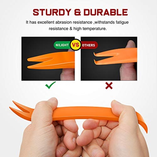 Nilight - CL-86 635Pcs Car Push Retainer Clips-16 Most Popular Sizes Nylon - Image 5
