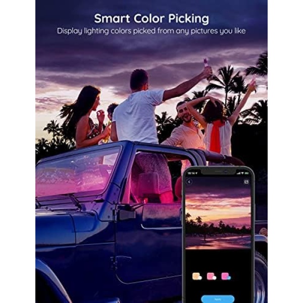 Govee Interior Lights for Car, App Control Smart Car Lights with DIY Mode - Image 7