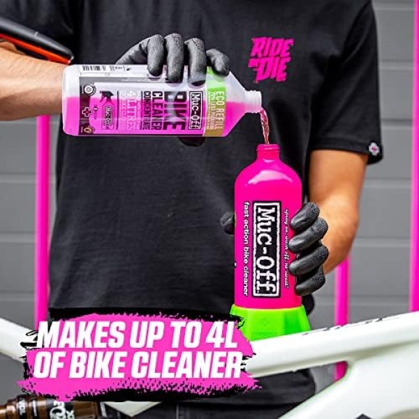 Muc Off Bike Cleaner Concentrate, 1 Liter - Fast-Action, Biodegradable Nano Gel - Image 2