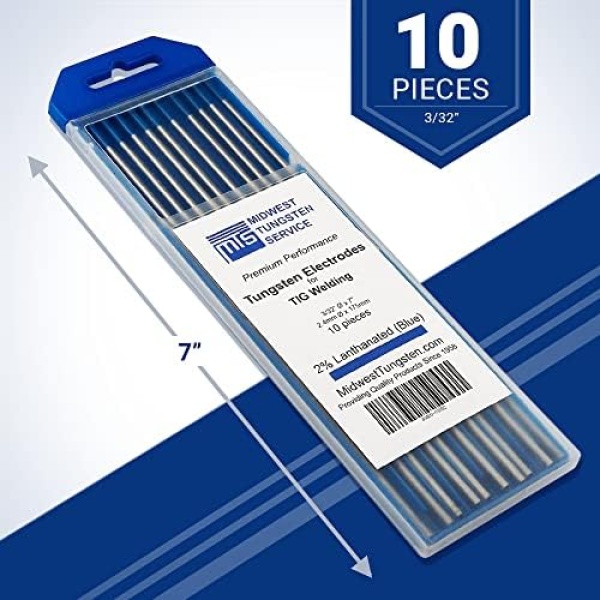 Midwest Tungsten Service TIG Welding Tungsten Electrodes 10-Pack - Image 2