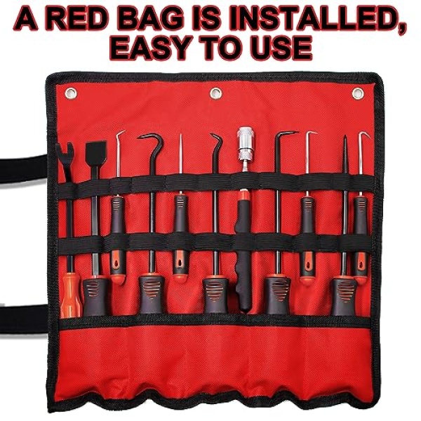 KEZE 11Pcs Precision Pick & Hook Set with Scraper and Magnetic Telescoping Tool - Image 4