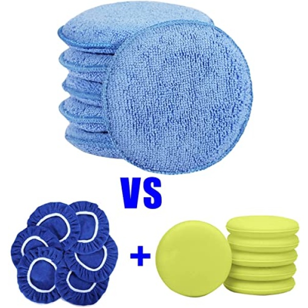 FONAROLL Microfiber Wax Applicator Pads, Car Wax Applicator, Buffing & Detail - Image 5