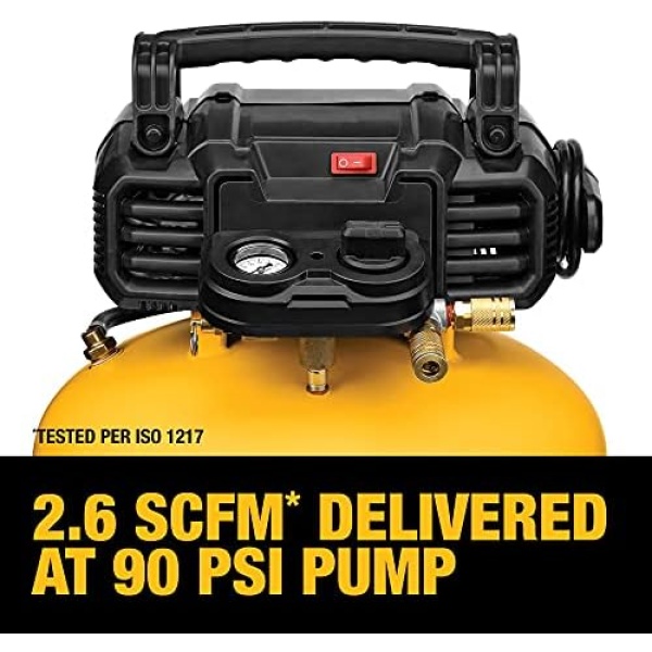 DEWALT Pancake Air Compressor, 6 Gallon, 165 PSI (DWFP55126) - Image 4