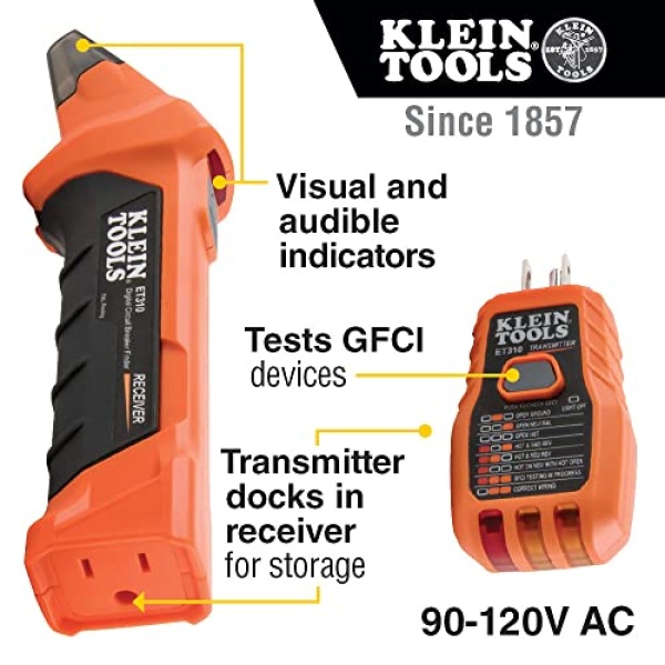Klein Tools ET310 AC Circuit Breaker Finder, Electric Tester - Image 2