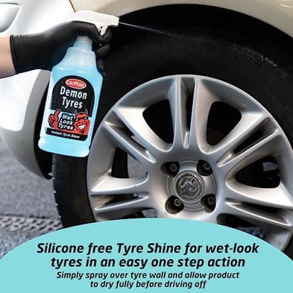 CarPlan Demon Tyres, Instant Tyre Shine, Refill 5 Litre (Pack of 1) - Image 4
