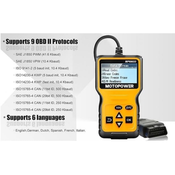 MOTOPOWER MP69033 Car OBD2 Scanner Code Reader - Image 8