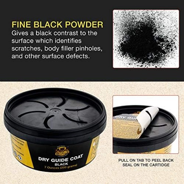Dura-Gold Premium Black Dry Guide Coat Kit, 7 Ounces (200 Grams) - Image 4